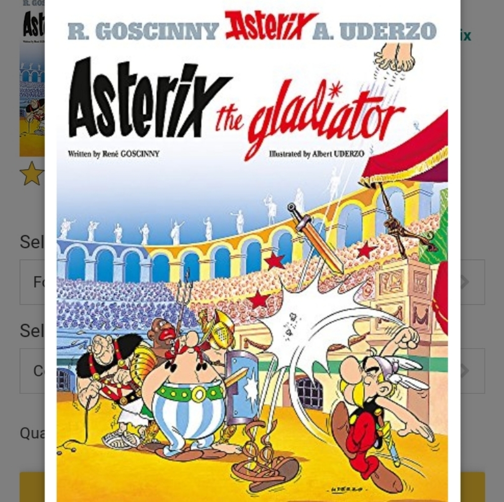 Asterix The Gladiator Vintage Book